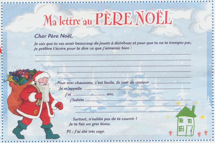 Une lettre au père Noel - Le DELF c'est facile!